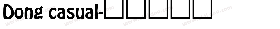 Dong casual字体转换